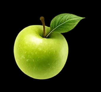 Apple garnish