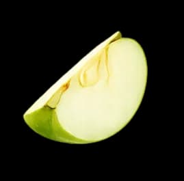 Apple garnish
